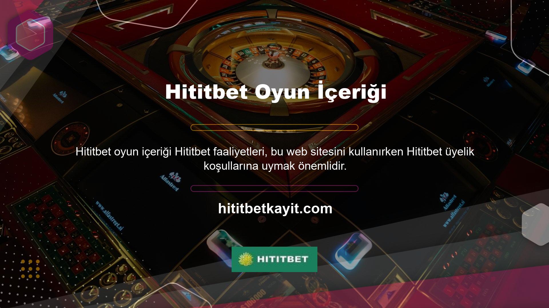 Bu web sitesi birçok farklı oyun oynamanıza izin verir ve bu oyunların herkes için aynı kuralları vardır